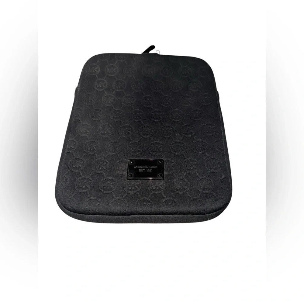 Michael Kors Black Embossed‎ Logo iPad Sleeve Cover